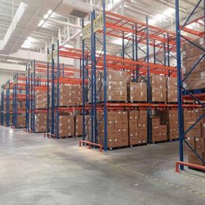 Estante de paletas de almacén Unidades de apilamiento industriales personalizables multicapa Sistema de almacenamiento de estantes de acero resistente de metal - Product Image 5