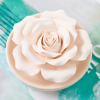 Fleur en céramique Offre Spéciale avec pots plâtre parfumé camélia diffuseur d'huiles essentielles aromathérapie gypse pierre support personnalisé