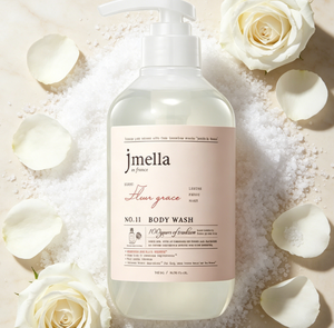 เจลอาบน้ำ JMELLA จากฝรั่งเศส รุ่น Fleur Grace Moisturizing ขนาด 500 มล. ผลิตภัณฑ์ความงามเกาหลี ซึมซาบเร็ว บำรุงผิวให้นุ่ม ใช้ได้ทุกวัน ขนาดใหญ่ - Product Image 3