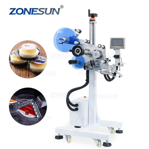 ZONESUN ZS-TB851 etiket masa otomatik düz etiketleme makinesi için kitap plaka karton kutu