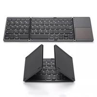 Mini clavier pliable Portable avec pavé tactile pliable sans fil BT pour IOS/Android/Windows