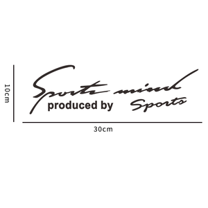 2pcs Sport Letter Universal Car Styling Decal Emblem Badge Autocollants de voiture pour Benz Audi pour <span class=keywords><strong>BMW</strong></span> pour Benz Décoration avec PPF - Product Image 6