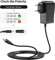 Adaptor Daya 5V 2A, Adaptor Daya AC-DC 5V dengan 8 Colokan DC untuk Perangkat Elektronik 5V seperti Tablet, Ponsel, Hub USB, dan Kamera CCTV