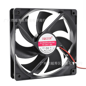 พัดลมระบายความร้อน Sqgiun 120 มม. แบบ DC ขนาด 120x120x25 มม. 24V พัดลมแบบแกนสำหรับอุตสาหกรรม สำหรับระบายความร้อนของเครื่องจักร - Product Image 1