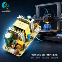 Alimentation à découpage à cadre ouvert 24V 2.5A 60W à entrée unique, carte PCB AC-DC pour imprimante 3D, routeur CNC, LED