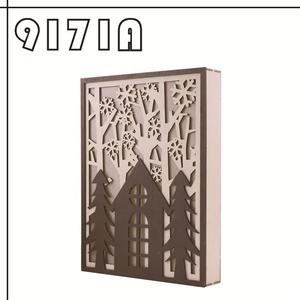 Ensemble de bricolage en <span class=keywords><strong>bois</strong></span> de paysage d'hiver 3D, sapins de Noël, décoration de la maison, décoration lumineuse en <span class=keywords><strong>bois</strong></span> de Noël, produits en <span class=keywords><strong>bois</strong></span> pour la maison - Product Image 6