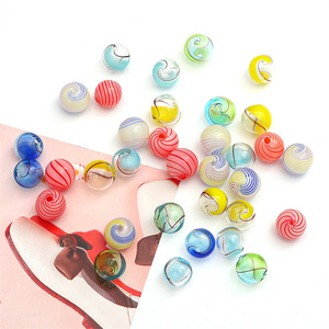Cuentas de vidrio huecas Memory de 14 mm de diámetro con orificio de 2 mm, cuentas dispersas para accesorios de fabricación de joyería DIY - Product Image 2