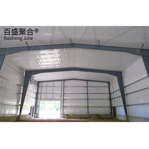 โรงนาสําเร็จรูป ราคาคลังสินค้าการเกษตร โรงนาแบบพกพา บ้านสําเร็จรูป อาคารโครงสร้างเหล็ก - Product Image 3