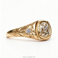Bague de fiançailles en moissanite pour femme, style Old Europe, en argent S925, avec moissanite taille marquise VVS D, bijoux