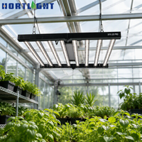 Kit d'éclairage LED pour culture commerciale 960W à spectre complet avec IRC élevé 93 et 2360 µmol/s PPF, barre en aluminium classée IP65 pour jardins intérieurs