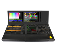 Console d'éclairage de scène MA2 à double écran DMX avec actionneur électrique pour les événements DJ, les concerts et l'éclairage des spectacles