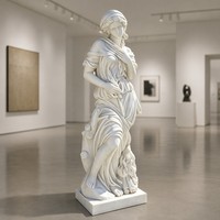 Sculpture de Musée Classique en Marbre Blanc Sur Mesure - Pièce d'Art Haut de Gamme Finie à la Main pour les Propriétés et les Galeries