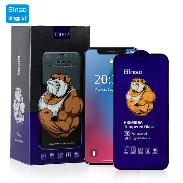 Bingo Mobile Phone Tempered Glass Screen Protector for iphone 14 15 16 Samsung S26 S25 Phone Protective Film