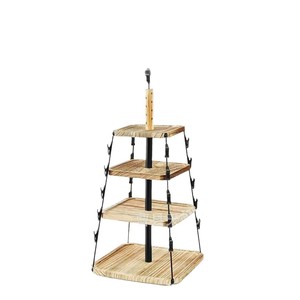 Estante de almacenamiento de madera minimalista moderno para uso doméstico, estante de exhibición y almacenamiento de aperitivos de madera maciza de varias capas para mayor comodidad - Product Image 2