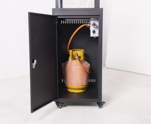 Chauffe-terrasse <span class=keywords><strong>de</strong></span> table GPL/<span class=keywords><strong>Butane</strong></span> <span class=keywords><strong>de</strong></span> bonne qualité, construction en acier, pare-vent, panneau <span class=keywords><strong>de</strong></span> commande dissimulé - <span class=keywords><strong>Chauffage</strong></span> extérieur <span class=keywords><strong>de</strong></span> jardin 11000W - Product Image 6