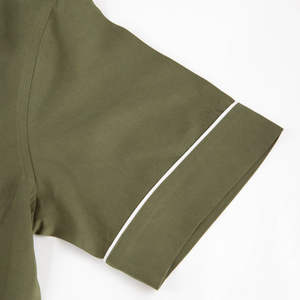 Customized men's <b>bowling</b> color blocking buckle Cuban collar summer short sleeved <b>shirt</b> - Product Image 5