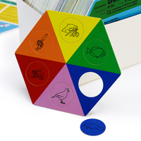 Ensemble de cartes flash éducatives sur le thème de l'océan, imprimées sur papier couché de qualité supérieure, avec boîte cadeau pour l'étude à domicile