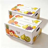 Groothandel Golfkarton Fruit- en Groenteverpakking Ecologisch Recycleerbaar Aangepaste Fruitverpakking Sojaverf Fruitverpakkingsdoos