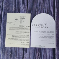 Carte d'invitation de mariage de luxe 2023/carte RSVP imprimé feuille d'or à lettres