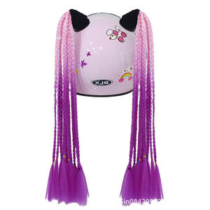 Nuevo Casco de Motocicleta Integral Estilo Punk Ferrocarrilero con Trenzas, Universal para Scooters, 24 Colores, Aprobado por DOT, Carcasa de ABS - Product Image 2