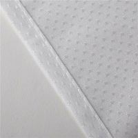 Rideau de douche de bain en tissu polyester jacquard blanc en STOCK conception de points imperméables