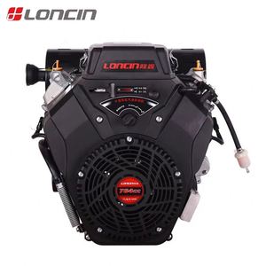 เครื่องยนต์เบนซิน Loncin 764 ซีซี วีทวิน 25 แรงม้า 2V80 สตาร์ทไฟฟ้า ระบายความร้อนด้วยอากาศ แกนแนวนอน สำหรับเครื่องจักรกลวิศวกรรม - Product Image 1
