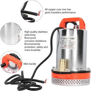 Pompe à eau électrique 12V 24V CC 300W basse pression solaire submersible pour l'agriculture - Product Image 4