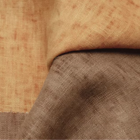 Tissu en lin pur de qualité supérieure, 100 % lin, motif moucheté teint, doux et respirant, tissé, chemise et robe d'été pour garçons et filles