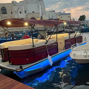 Bateau à ponton à moteur hors-bord 2024 de 4 à 9 m pour la pêche, le yacht sportif, la croisière sportive, certifié CE, yacht sportif - Product Image 3
