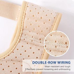 เข็มขัดไส้เลื่อนขาหนีบที่มีคุณภาพเข็มขัดรัดไส้เลื่อนที่หนีบป้องกันขาหนีบพร้อมแผ่นรัดข้อมือถอดออกได้2แผ่น - Product Image 4