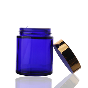 กระปุกครีม Blueglass 30g 50g 100G ขวดแก้วพร้อมฝาพลาสติกสีทอง - Product Image 4