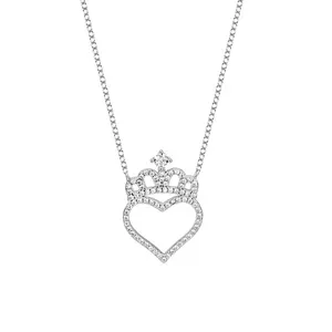 Csja — collier en argent Sterling 925, collier en forme de cœur, pendentif d'amour, chaîne à clavicule, collier tout assorti à la mode