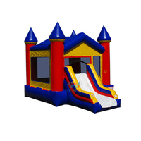 Alquiler de Castillos Inflables Comerciales para Fiestas, Combo Comercial para Niños, Castillo Inflable con Tobogán para Niños Pequeños