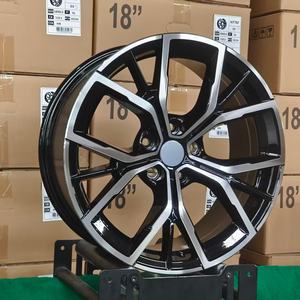 Ruedas Xinlin para F30 G30 G31 530E 540I <span class=keywords><strong>540E</strong></span>, Moldeadas por Flujo, Acabado Negro Mecanizado, 17 18 19 Pulgadas, 5X112 5X120, Escalonadas, para Autos de Pasajeros - Product Image 3