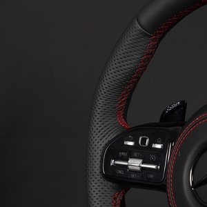 Pièce auto, volant pour Mercedes-Benz W177 W213 W204 W205 W211 C257 AMG GT GLE CLA, volant en fibre de carbone et Alcantara - Product Image 5