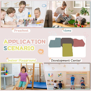 Ensemble de canapé en mousse pour enfant avec coussins et rampe pour aire de jeux intérieure, de 0 à 24 mois, unisexe - Product Image 4