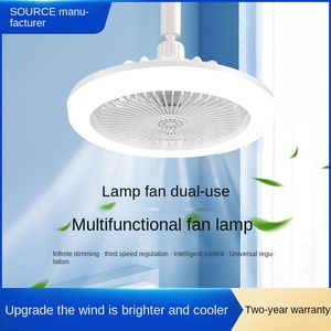 ไฟพัดลมเพดาน LED 18 "ที่ทันสมัยที่สุดสำหรับห้องนอนห้องนั่งเล่นตัวเครื่อง ABS DC AC มอเตอร์ควบคุมระยะไกลสำหรับวิลล่าบ้าน - Product Image 4