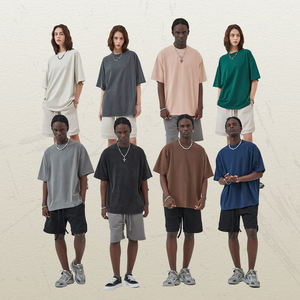 T-shirt homme surdimensionné en coton 100% de haute qualité, impression numérique, logo personnalisé, effet délavé à l'acide, style vintage. - Product Image 2