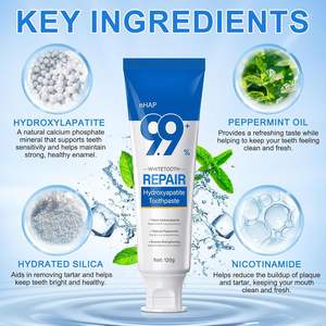 Pasta Dental con 9.9% de Hidroxiapatita para una Protección Avanzada del Esmalte, Apta para Dientes Sensibles, Fórmula Suave y Efectiva - Product Image 4