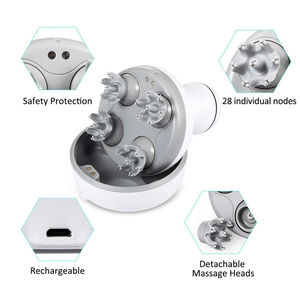 Masseur électrique intelligent pour la tête Massage du cuir chevelu sans fil Prévenir la perte de cheveux Soulager le <span class=keywords><strong>stress</strong></span> Soulagement de la migraine Masseur en profondeur pour le corps des animaux domestiques