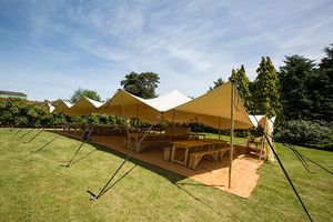 Kích Thước Lớn Ngoài Trời Sang Trọng Bên Bedouin Tent Nhà Máy Giá Đàn Hồi 400gsm Bốn Cách Vải Đàn Hồi - Product Image 5