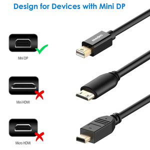 Nhà Sản Xuất 1.8M 4K * 2K Mini Để HDMI Âm Thanh Và Video Adapter Chuyển Đổi Cáp 4K Mini Dp Để Cáp HDMI - Product Image 4