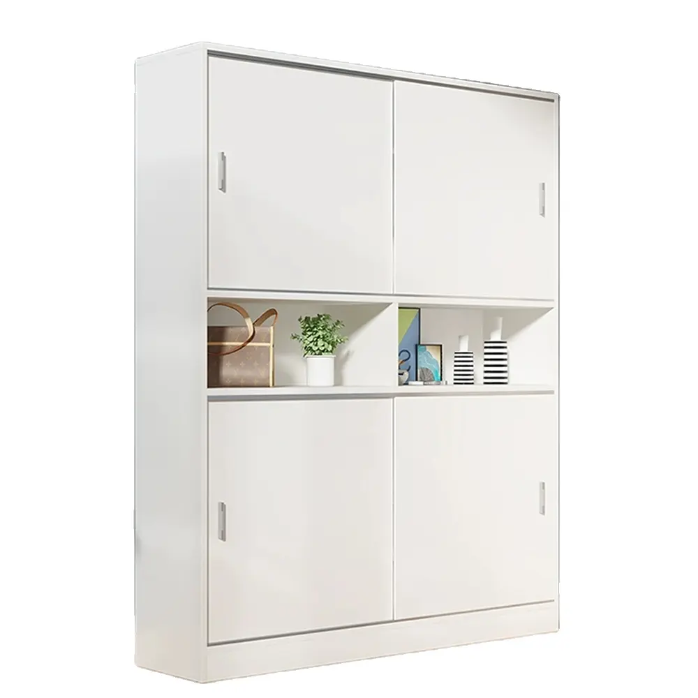Haute qualité coulissante en bois 2023 nordique moderne modulaire Simple maison meubles chambre meubles stockage petite armoire 1 pièces