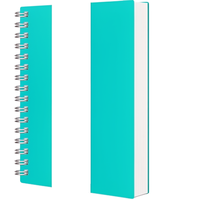 Carnet à spirales A5, 300 pages numérotées, couverture rigide, avec bande élastique, plusieurs couleurs, OEM ODM, carnet d'écriture personnalisé pour le bureau