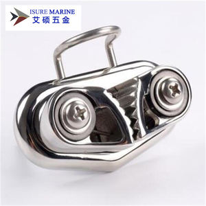 Cleat de navigation en acier inoxydable 316 avec anneau de guidage pour câble, pour voilier - Product Image 4