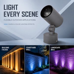 Projecteurs <span class=keywords><strong>LED</strong></span> COB anti-éblouissement en nid d'abeille, blanc chaud, blanc froid, étanches IP67, 25W 30W, pour la projection sur les façades de bâtiments - Product Image 5