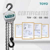 Palans à chaîne manuels de la marque Toyo Crane, capacité 1T, longueur 3M 6M, palan à chaîne manuel pour levage