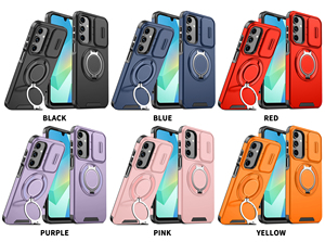 Funda Protectora para Teléfono con Soporte Deslizante para Cámara, Compatible con <span class=keywords><strong>Samsung</strong></span> A14 A54 A23 A15 A25 A35 A55 A16 A17 A06 A36 A56 A05 A05S A26 A07 - Product Image 2