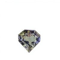 Tanzanita Natural Certificada de 10 MM, Sin Calentar, Multicolor, Corte en Forma de Corazón, Excelente Color, Zoisita Natural de 3.86 Quilates, Limpia con Lupa