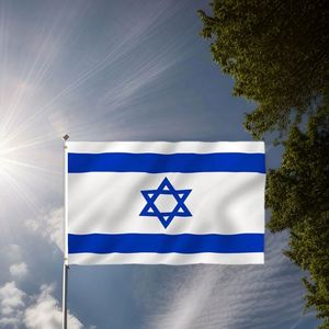 Bandera Nacional de Israel Impresa en Poliéster, 3x5 pies, Tamaño Personalizado, Banderas de Todos los Países con Logotipo Personalizado, Portátil, Venta al Por Mayor - Product Image 1